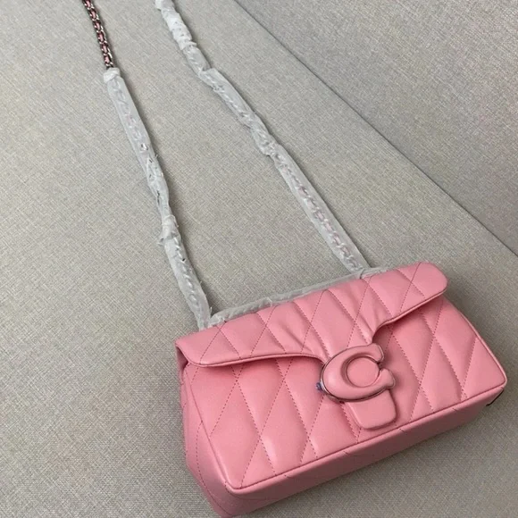 Coach Pink Quilted Crossbody Bag - Picture 3 of 13